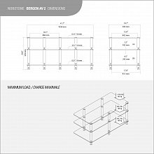 NorStone Bergen AV 2 Black стойка для Hi-Fi аппаратуры 2