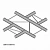 Dura Truss DT 22 C41H-X Х-образная секция фермы, 50 см