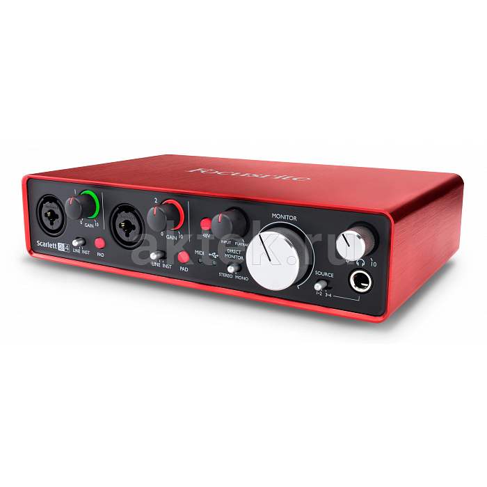 Аудиоинтерфейс FOCUSRITE Scarlett 2i4 2nd Gen 3