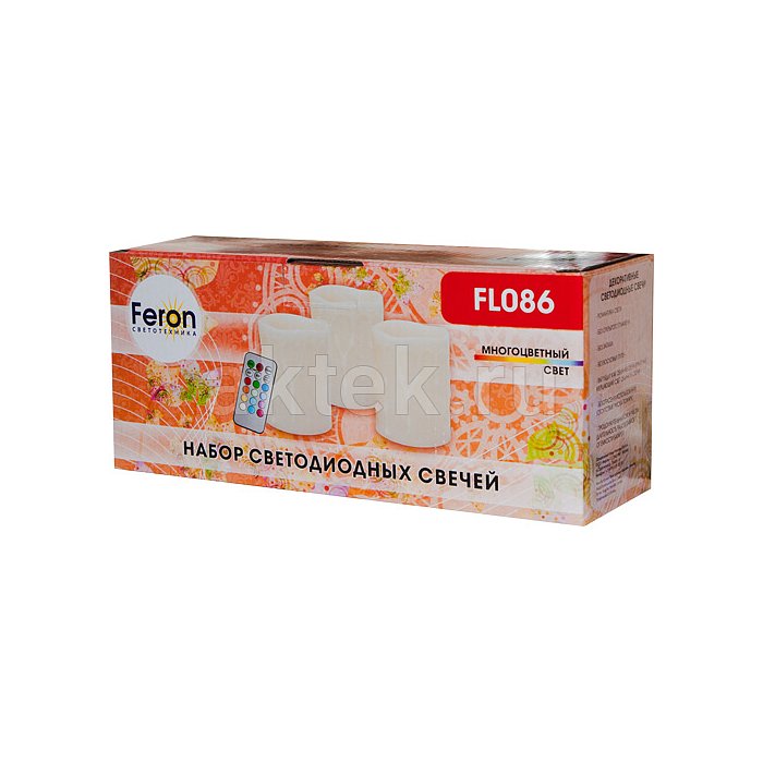 Светодиодные свечи, тающий эффект 10х8 см FL086 4