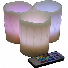 Светодиодные свечи, тающий эффект 10х8 см FL086