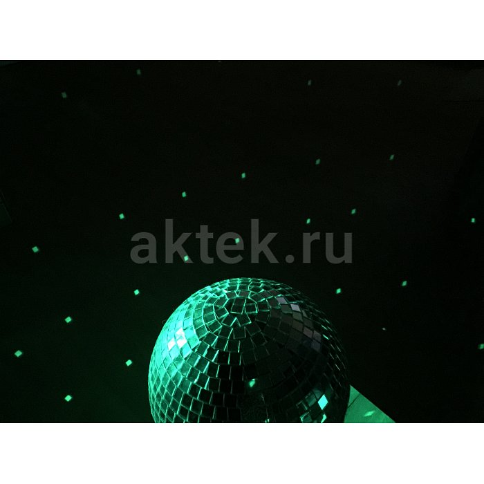 Набор: зеркальный шар 30см, мотор, цветной LED прожектор 2