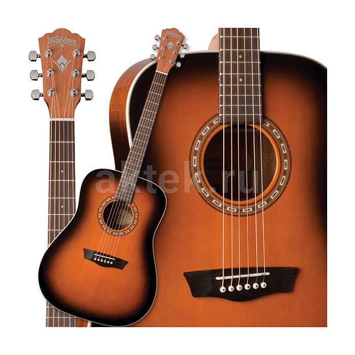 Акустическая гитара Washburn WD7S-ACSM 2