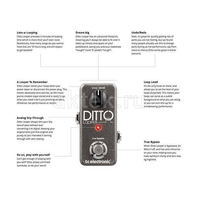 Педаль для гитары TC ELECTRONIC DITTO LOOPER 4