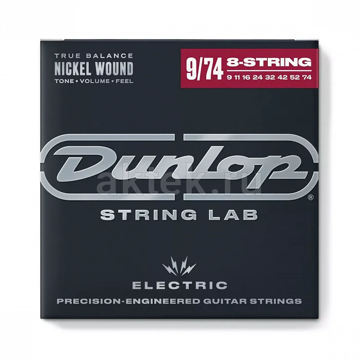 Dunlop DEN0974-8 Electric Guitar комплект струн, калибр 09-74