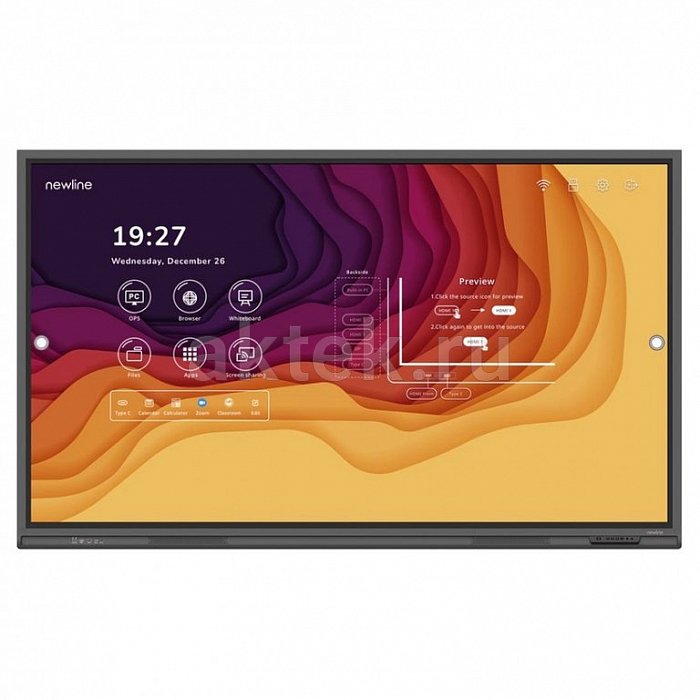 Newline TT-6523QA интерактивная 4K-панель 65″ Android14 EDLA Wi‑Fi6