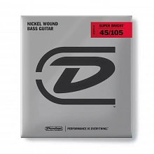 Dunlop DBSBN45105 Super Bright Nickel комплект струн, калибр 45-105