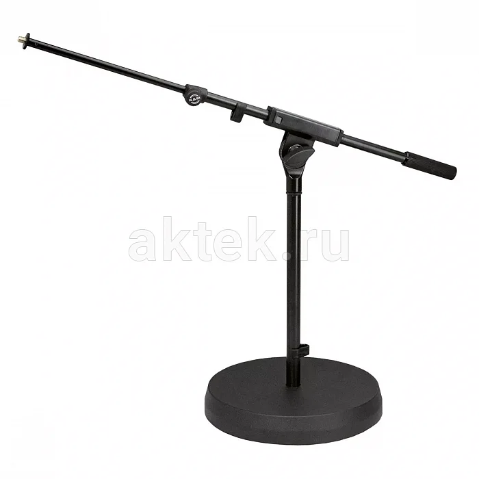 K&M 25960-300-55 низкая микрофонная стойка-журавль, 430 мм, стрела 425–725 мм
