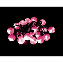Гирлянда на новый год "Елочные шары" CL-550 RED 20 Led 2м