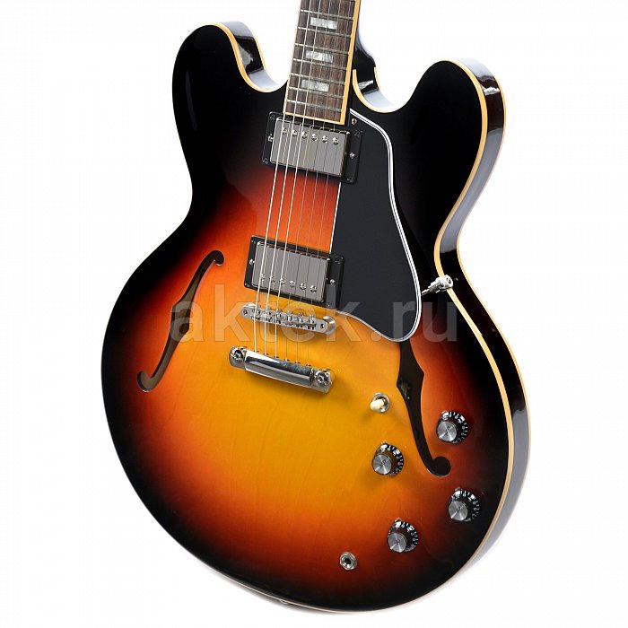 Полуакустическая электро гитара GIBSON 2018 MEMPHIS ES-335 TRADITIONAL ANTIQUE SUNSET BURST 3