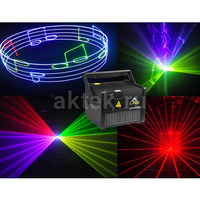 Анимационный лазерный проектор LAYU AH50RGB 3