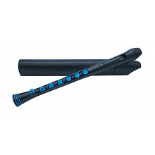 Блок-флейта NUVO Recorder+ Black/Blue with hard case