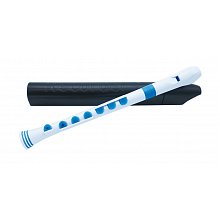 Блок-флейта NUVO Recorder+ White/Blue with hard case