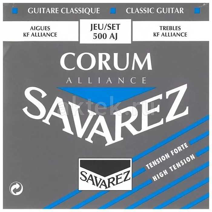 Savarez 500AJ Corum Alliance Blue high комплект струн, высокое