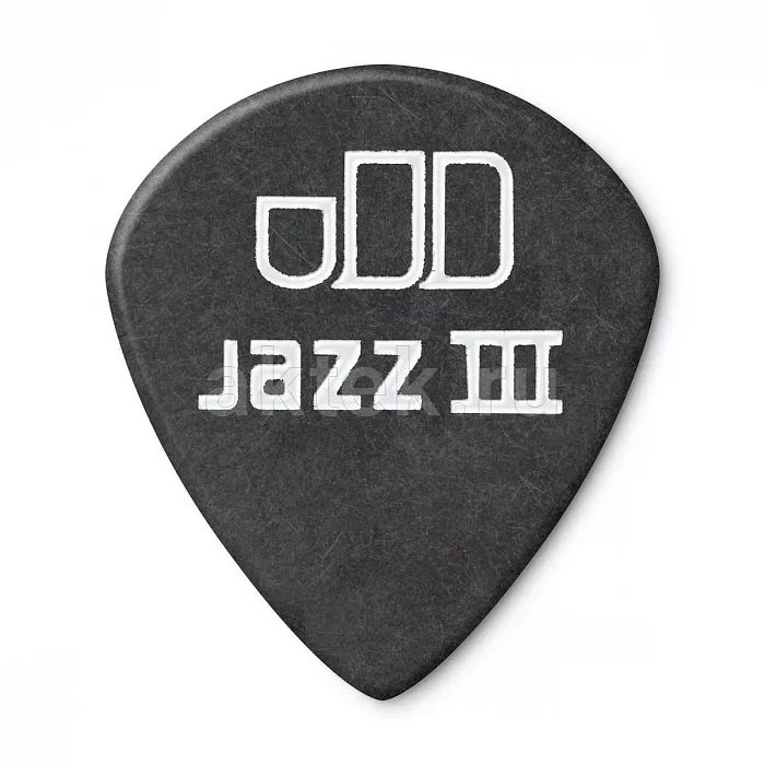 Dunlop 482P135 Tortex Pitch Black Jazz медиаторы, 1,35 мм 3