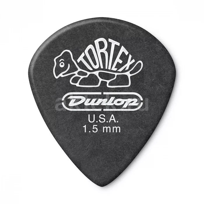 Dunlop 482R150 Tortex Pitch Black Jazz медиаторы, 1,5 мм