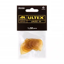 Dunlop 427P138 Ultex Jazz III 6Pack медиаторы, 1,38 мм