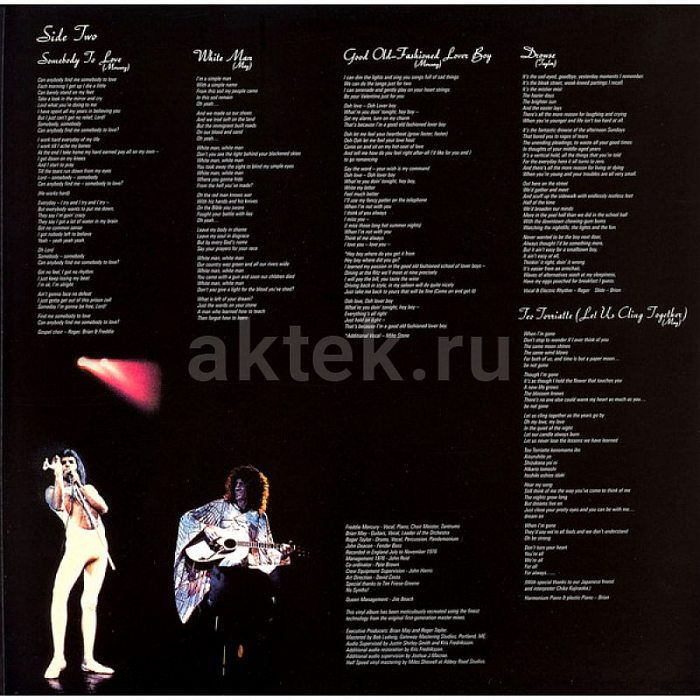 Виниловая пластинка QUEEN - A DAY AT THE RACES 180 GRAM BLACK VINYL 12" 3