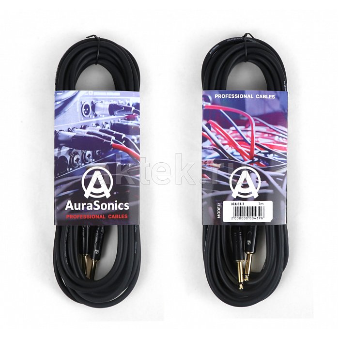AuraSonics J63J63-7 гитарный кабель Jack TS 6,3 мм - Jack TS 6,3 мм, 7 м
