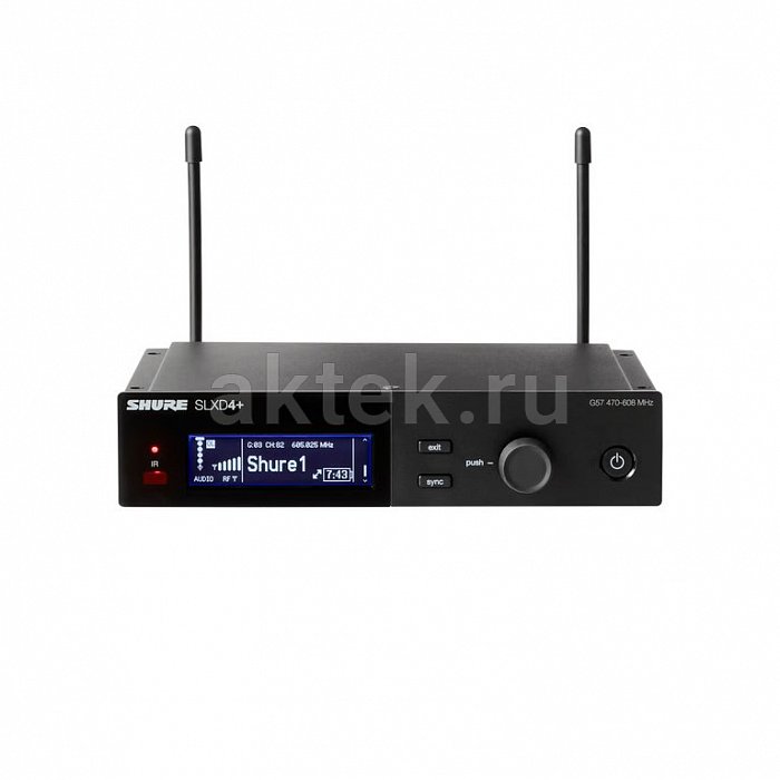 Shure SLXD24+E/58 цифровая радиосистема с ручным SM58, 470–606МГц 3