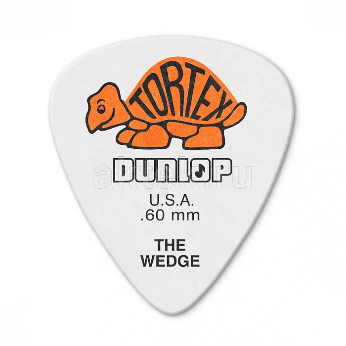 Dunlop 424P060 Tortex Wedge 12Pack медиаторы, 0,6 мм, 12 шт