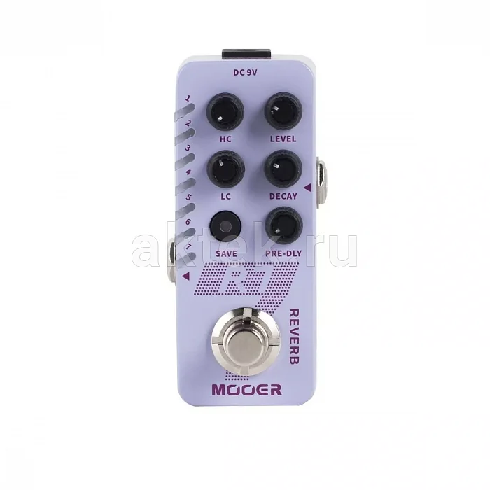 Mooer R7 Reverb цифровая педаль реверберации, семь алгоритмов