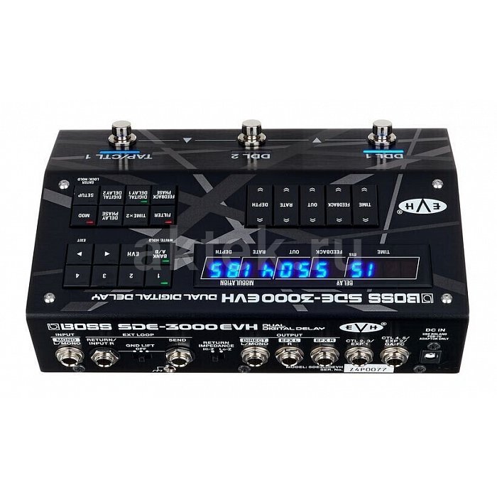 Гитарная педаль дилея Boss SDE-3000 EVH Dual Delay 12