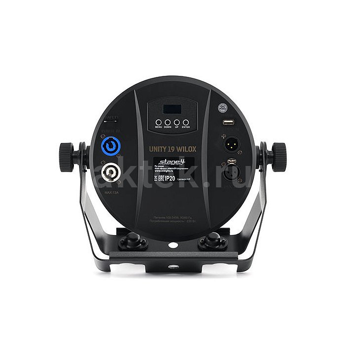 STAGE4 UNITY 19 WILOX PAR-прожектор RGBL+CW+WW, 19×20 Вт 5