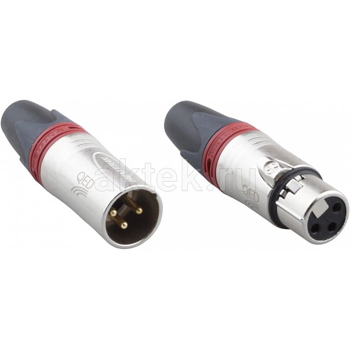 XLR-разъёмы QED QE3288+QE3289 2 пары