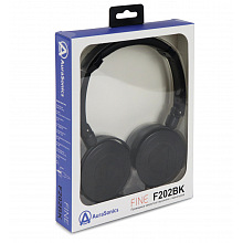 AuraSonics FINE F202BK наушники проводные, складные, чёрный 3
