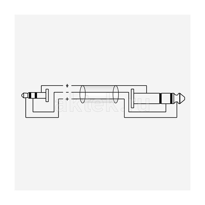 ROXTONE GPTC120/0,9 аудиокабель Jack 3,5–Jack 6,3, 0,9 м, 2×022 мм² 3