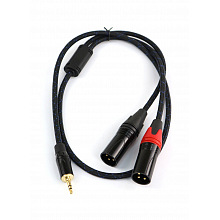 AuraSonics J35Y2XM-1 аудио Y-кабель jack 3,5 -> 2 x XLR, 1 м 3