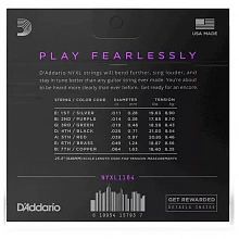 D'Addario NYXL1164 струны для 7-струнной электрогитары, 11-64 2