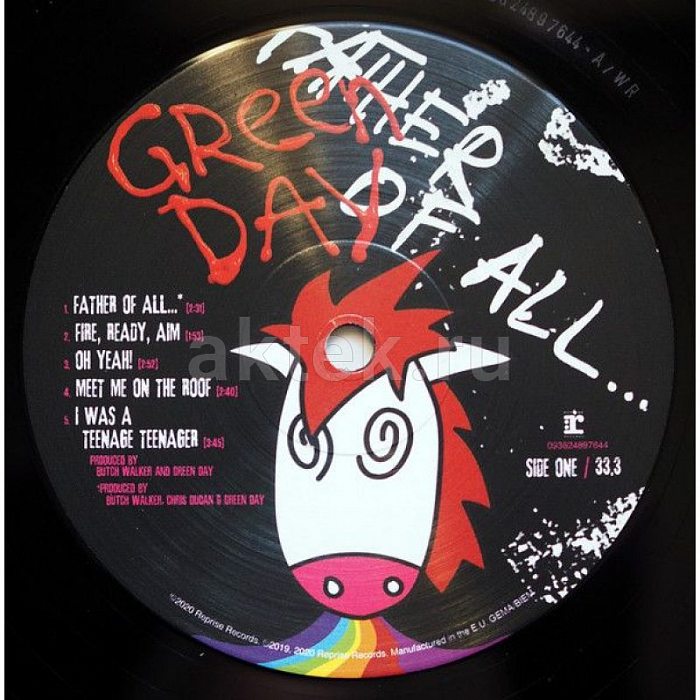 Виниловая пластинка GREEN DAY - FATHER OF ALL... BLACK VINYL 12" 3