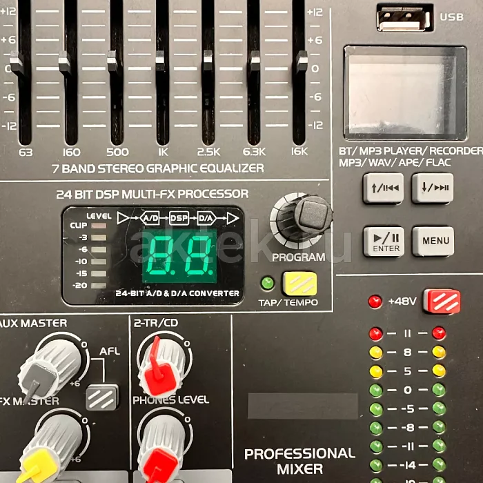 ROSS MFX122 аналоговый микшер, 12 каналов, Bluetooth 2