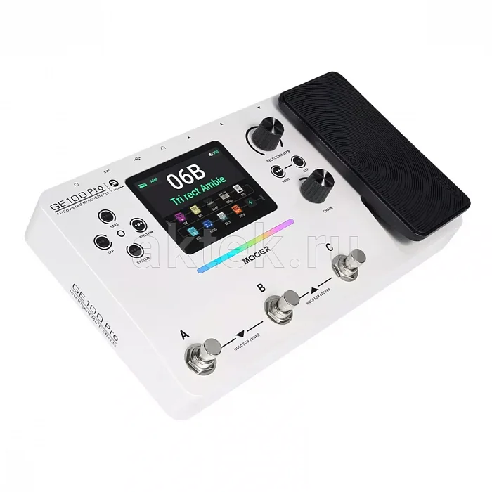 Mooer GE100 Pro гитарный процессор, 200 эффектов, 110 усилителей, AI-EQ 2