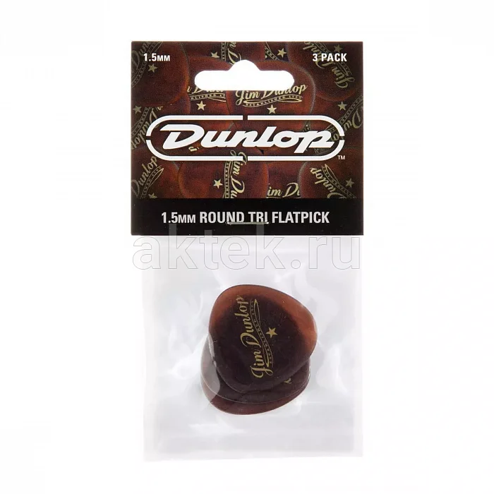 Dunlop 494P101 Americana Round Triangle 3Pack медиаторы, 1,5 мм 2