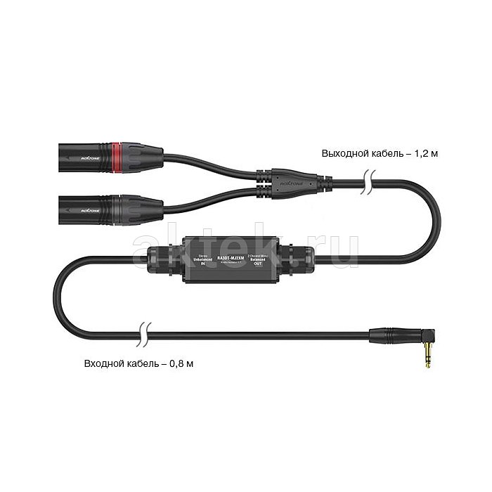 ROXTONE RA3DT-MJ2XM аудиокабель XLR–Jack 3,5, 2 м 3