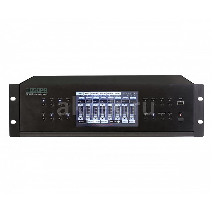 DSPPA MAG-808 блок дистанционного управления трансляционной системой, 3U, дисплей сенсорный