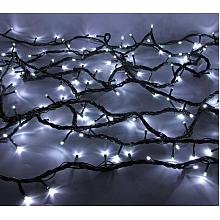 Гирлянда нить с эффектом мерцания (черный провод) 24В NEON-NIGHT 100x4 Вт LED 10м белый