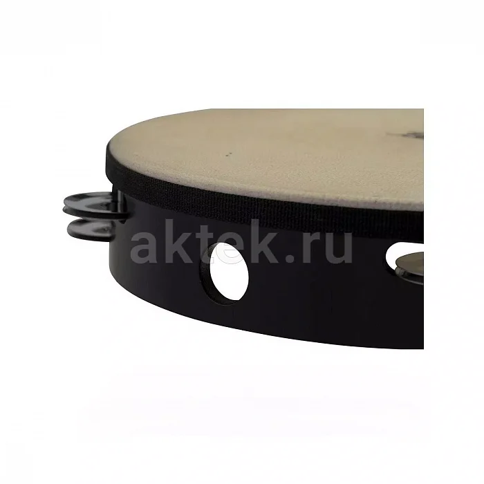 Pearl PETM-20 Elite Concert Tambourine двухрядный тамбурин с кожаной мембраной 4