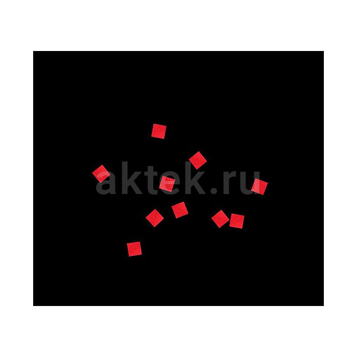 Бумажное конфетти 6х6 мм 1 кг красный