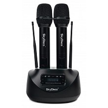 Беспроводные аккумуляторные радиомикрофоны SkyDisco MIC-WL26 Black