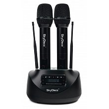 Беспроводные аккумуляторные радиомикрофоны SkyDisco MIC-WL26 Black