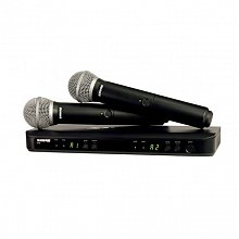 SHURE BLX288E/PG58 M17 двухканальная радиосистема с двумя ручными микрофонами