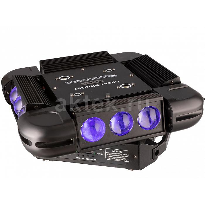Моторизированная цветомузыка для дискотек SkyDisco Spider 80