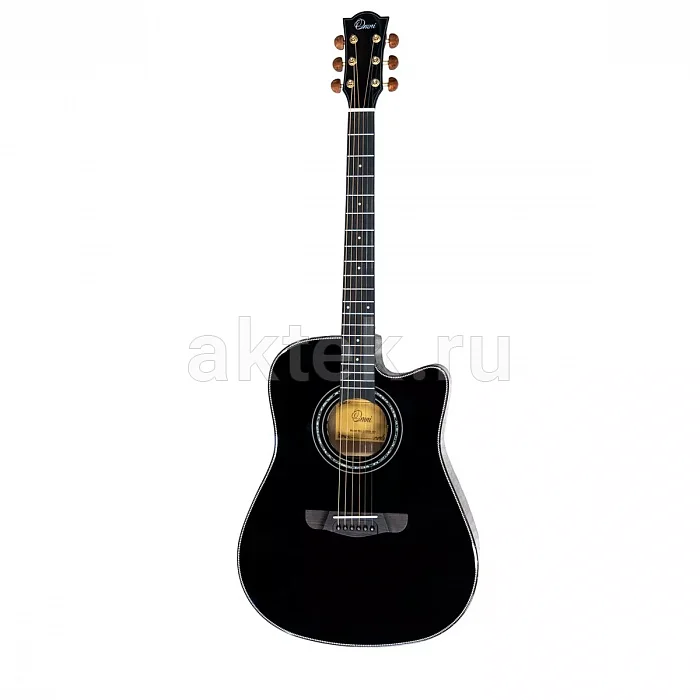 Omni D-890SE BLK электроакустическая гитара, корпус из махагони