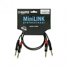 Klotz KT-JJ300 стереопара кабелей 2×Jack–2×Jack, 3 м, позолоченные контакты