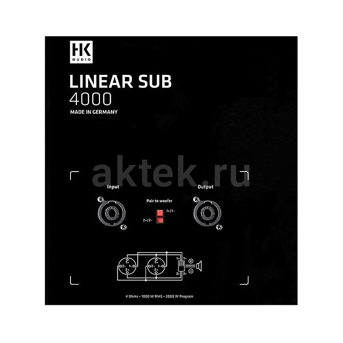 HK AUDIO L SUB 4000 пассивный сабвуфер, 1200 Вт 4