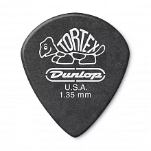 Dunlop 482R135 Tortex Pitch Black Jazz медиаторы, 1,35 мм
